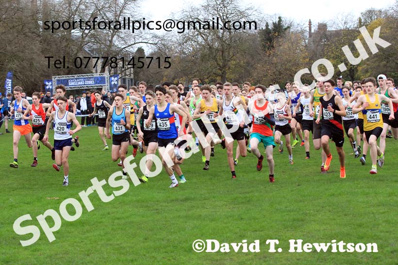 Boys Under-15s, 2022 British Athletics Cross Challenge, Sefton Park, Liverpool.  Photo: David T. Hewitson/Sports for All Pics